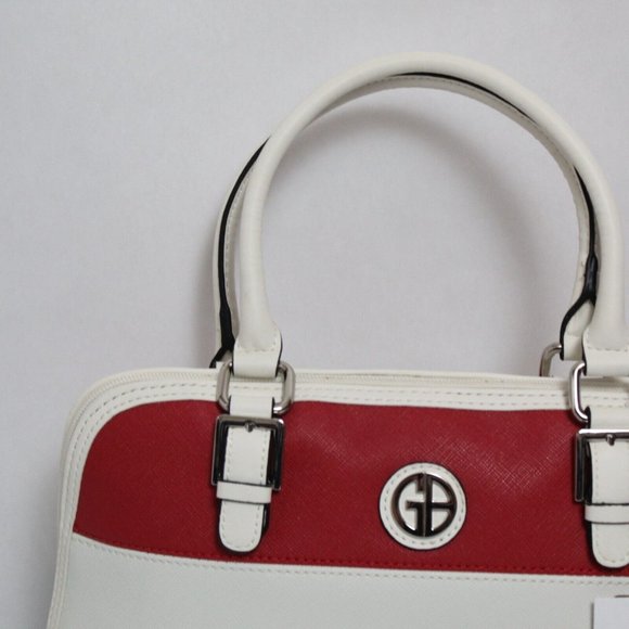 Giani Bernini Rugby Saffiano Dome Medium Satchel Purse Crossbody NEW - Picture 3 of 5